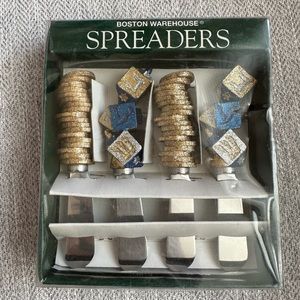 Brand new never used. Judaica kitchen utensils to use for spreads.